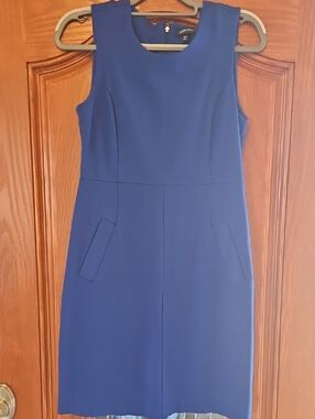 Sleeveless Royal Blue Sheath Dress